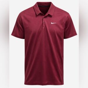 Nike Dri-Fit Polo Shirt (Crimson Red) Sz XL